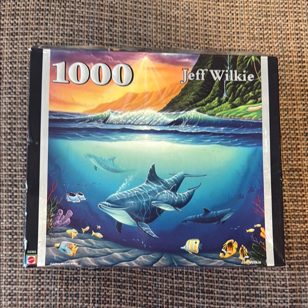 🧩1000 PC Jeff Wilkie Tropical Dream Dolphin Jigsaw Puzzle, Complete
